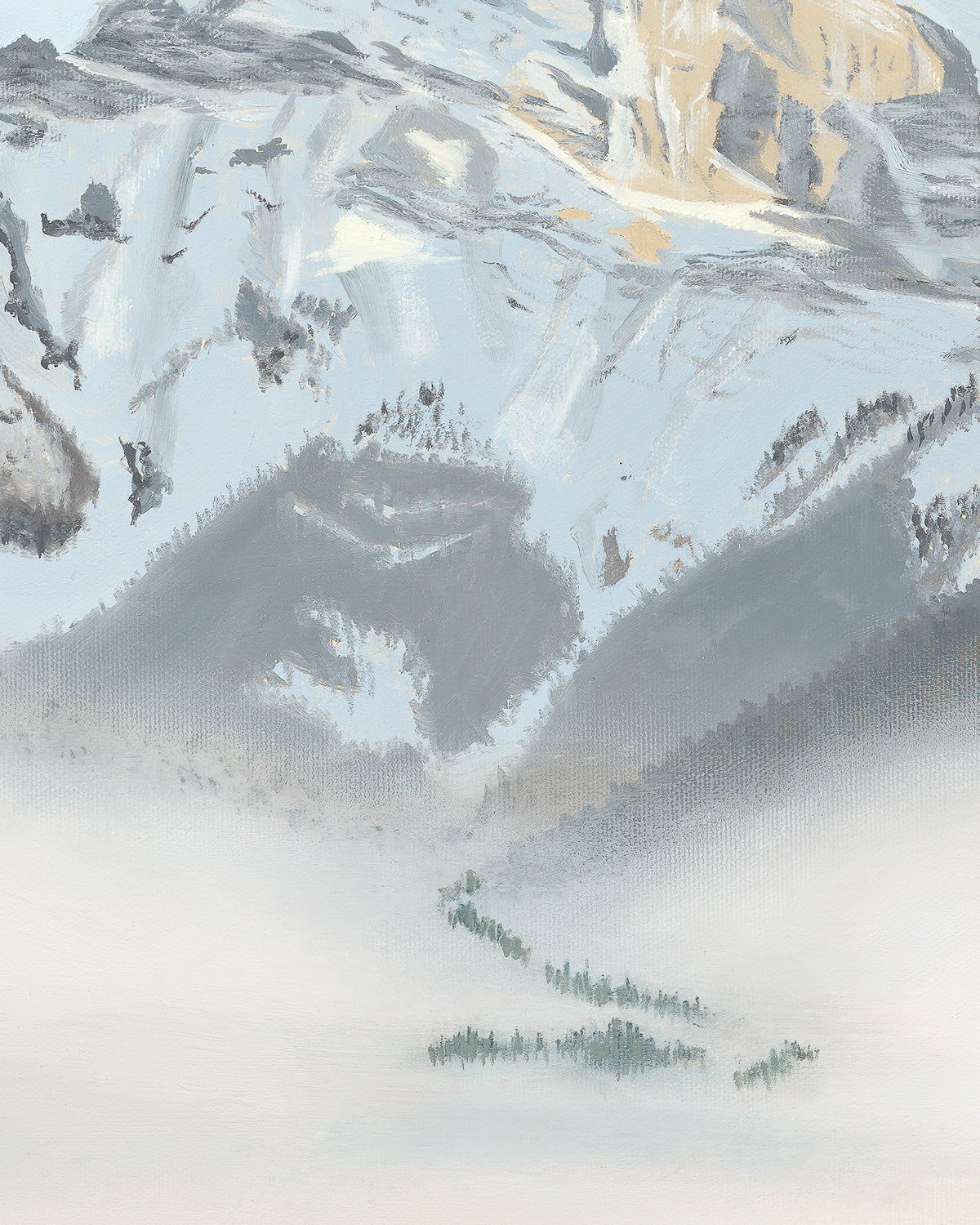 "Where We Meet the Moon" Print (Three Sisters, AB)