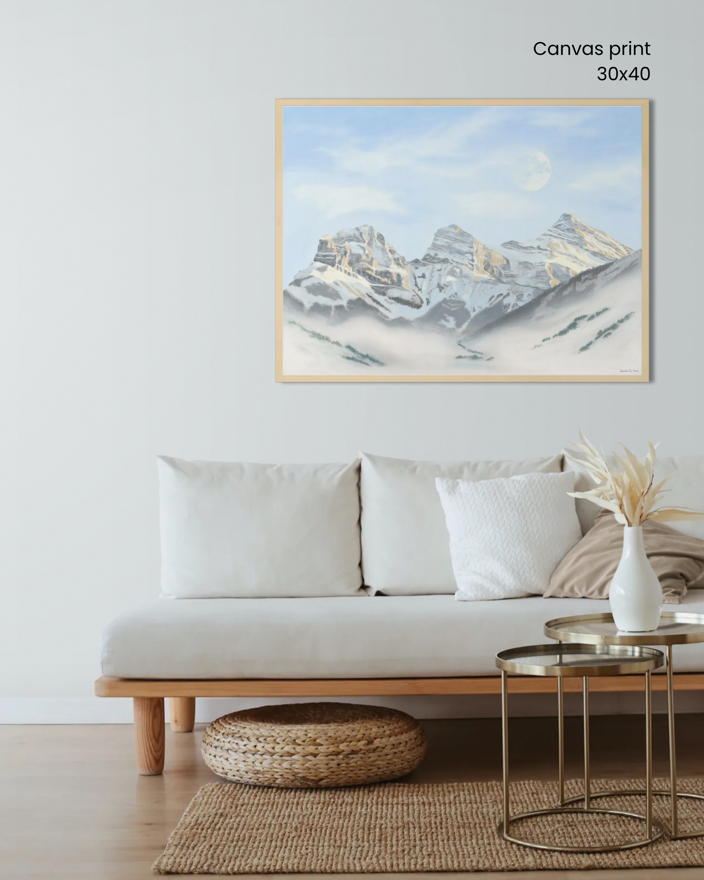 "Where We Meet the Moon" Print (Three Sisters, AB)