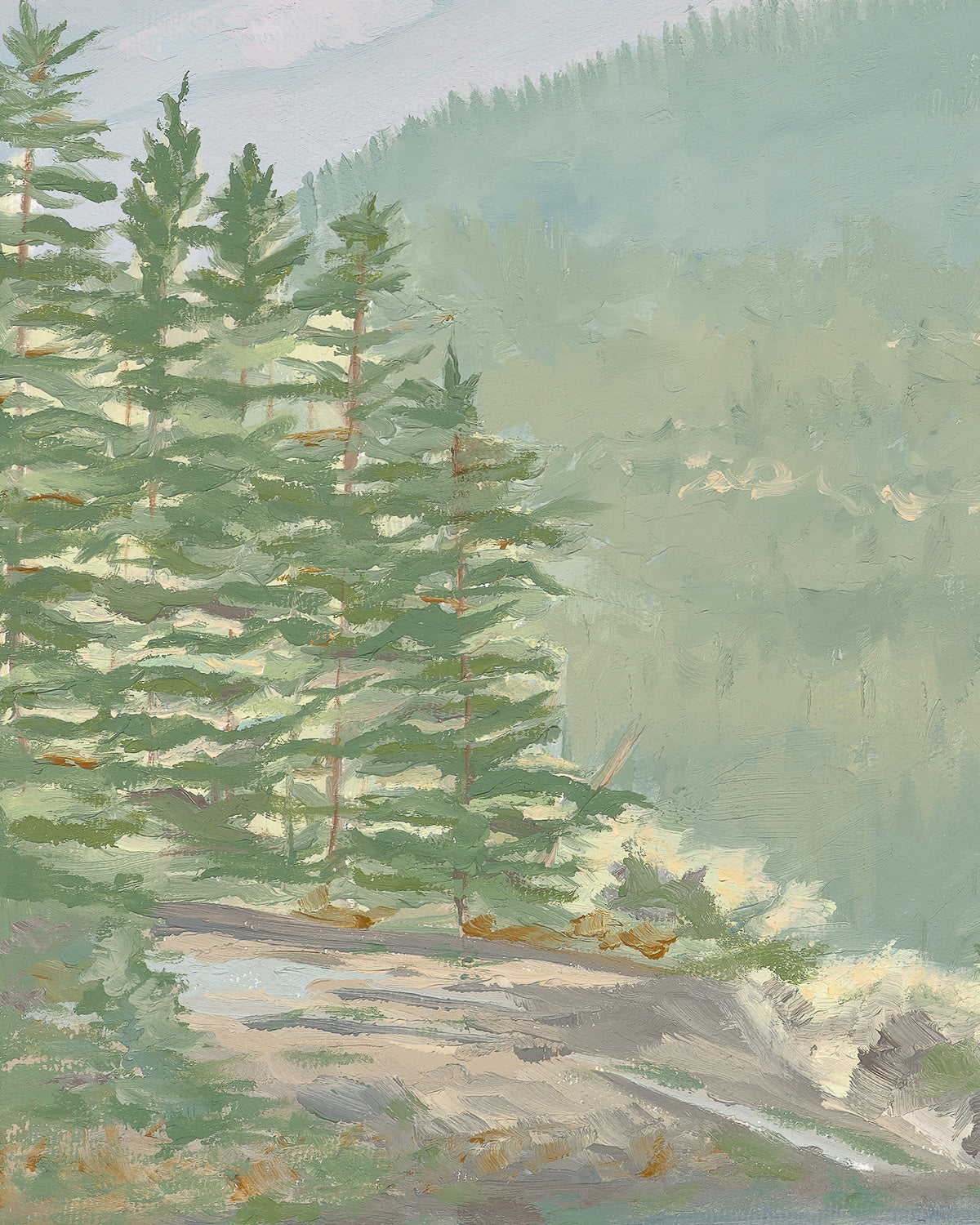 "Where Water Rests" Print (Barrier Lake)