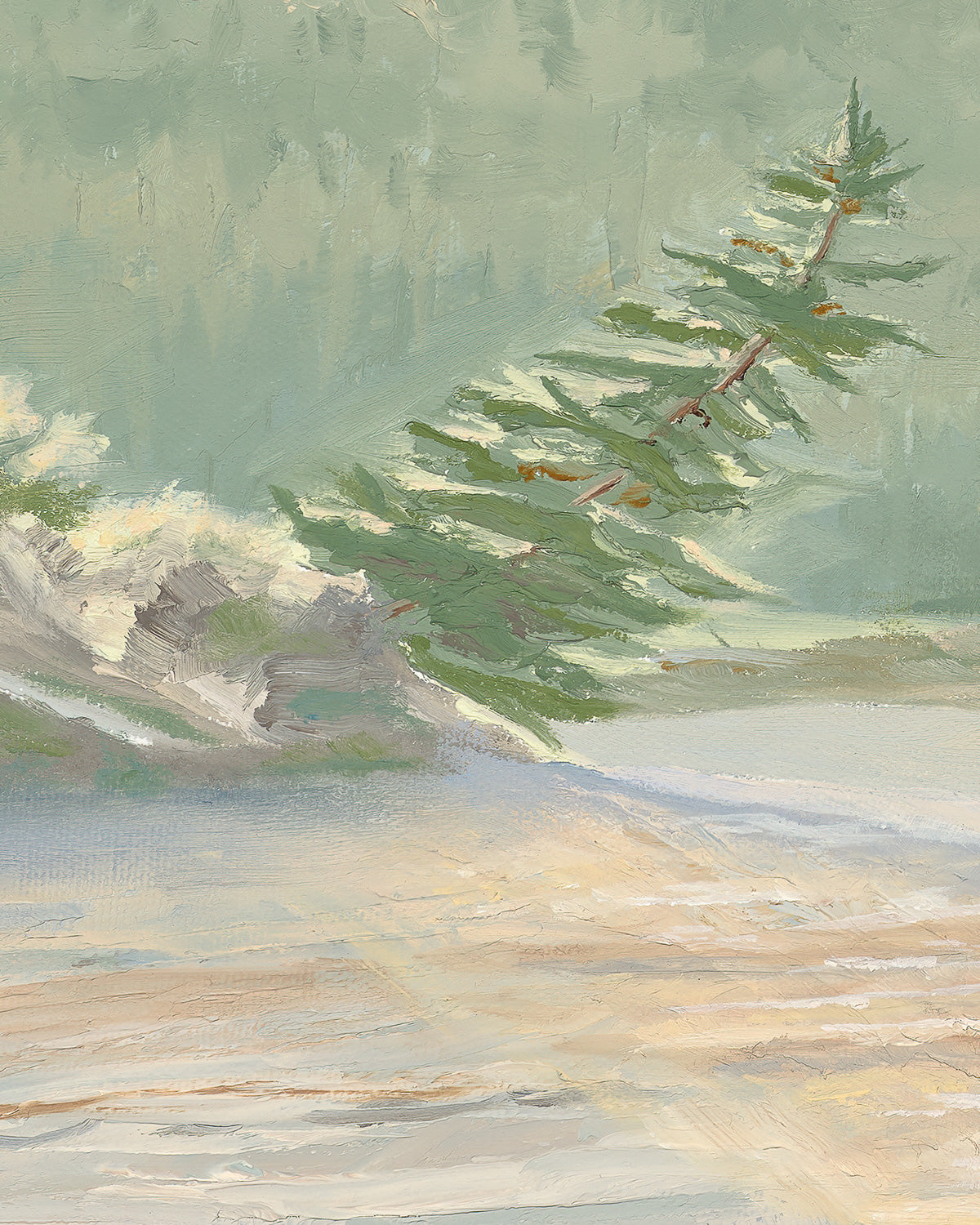 "Where Water Rests" Print (Barrier Lake)