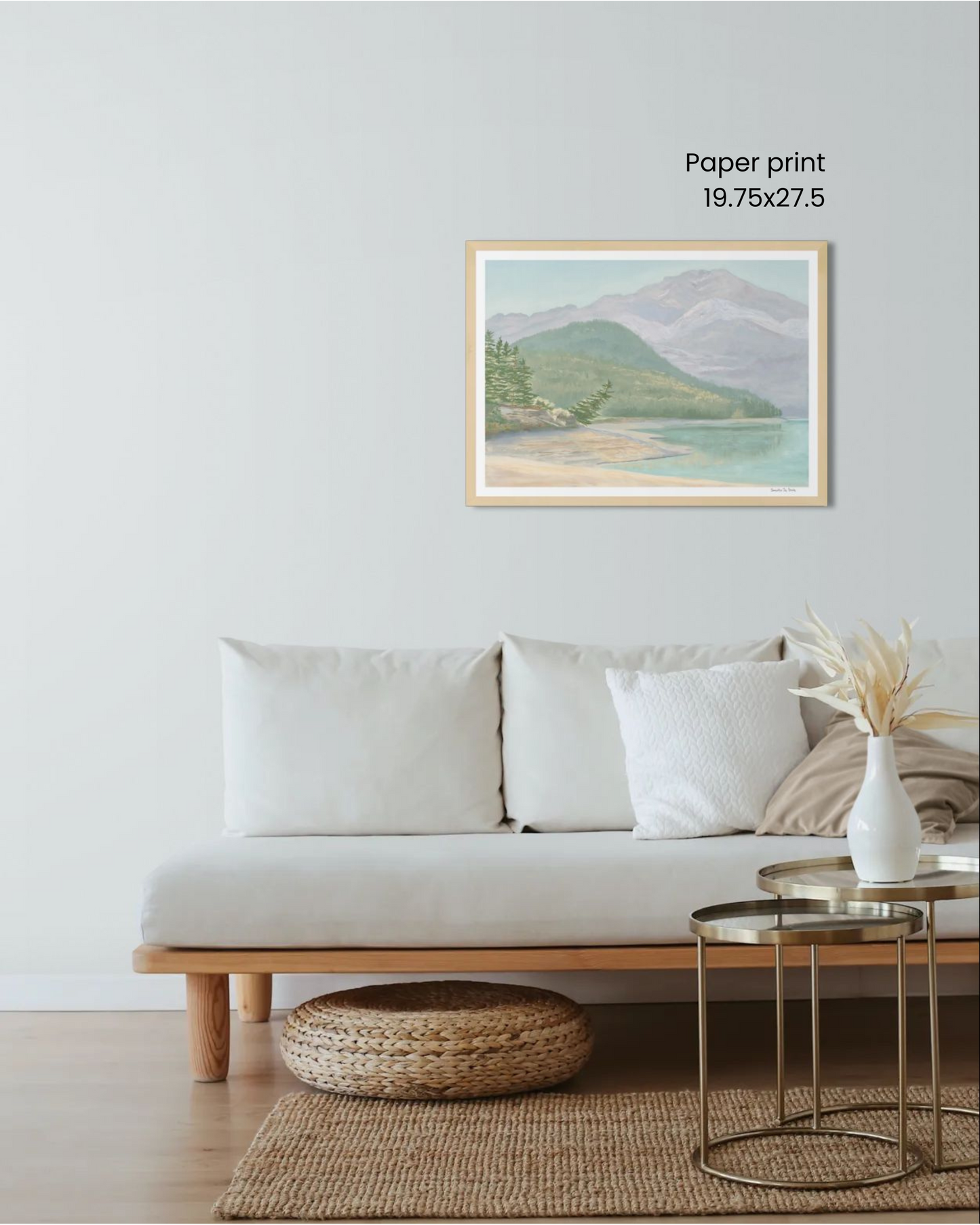 "Where Water Rests" Print (Barrier Lake)