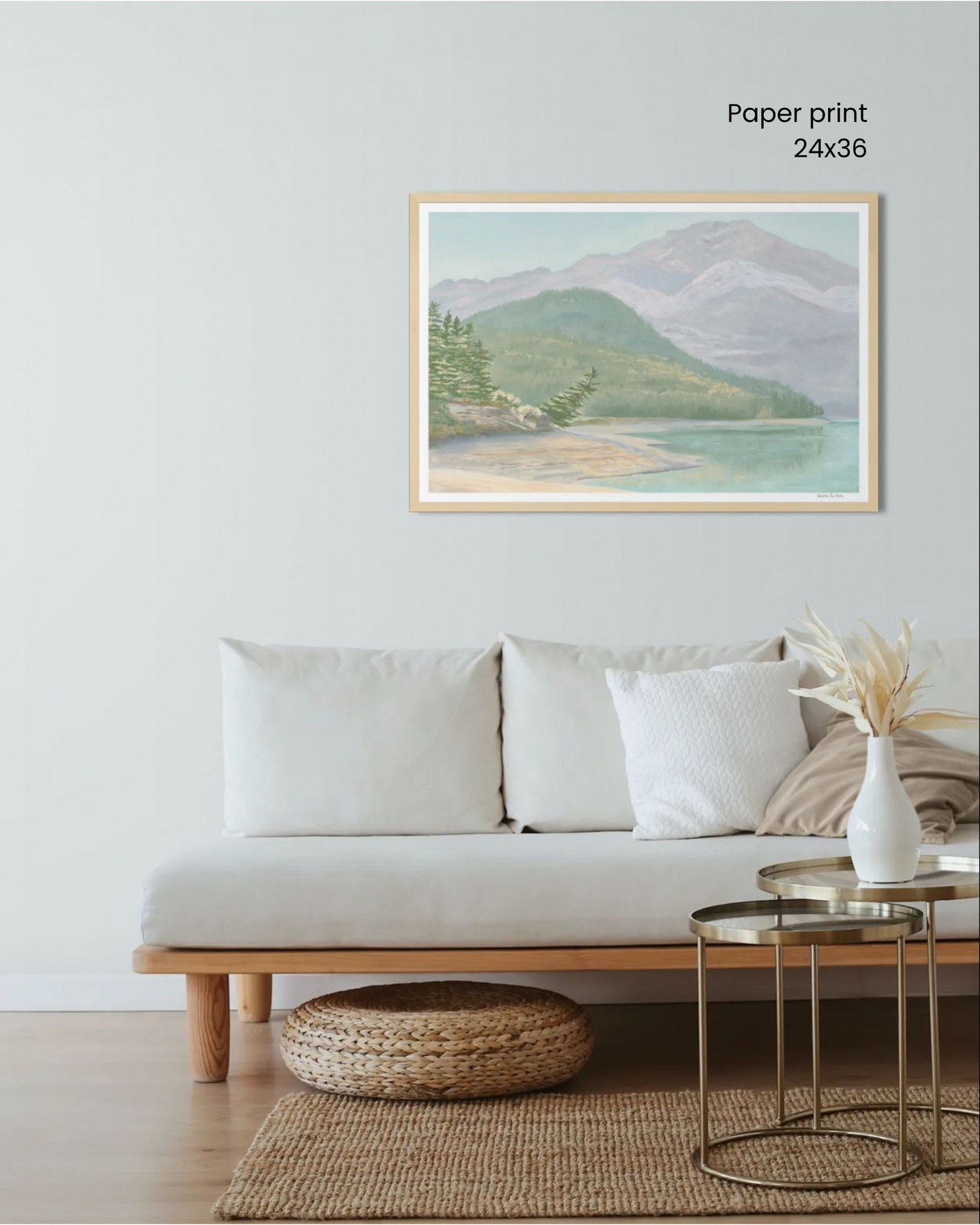 "Where Water Rests" Print (Barrier Lake)
