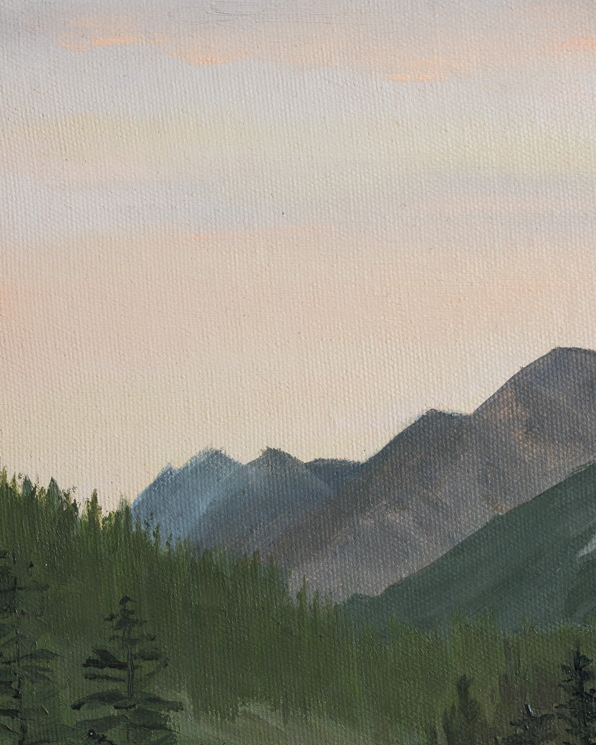 "Where Light Lingers" Original - 30x20" (Kananaskis, Alberta)