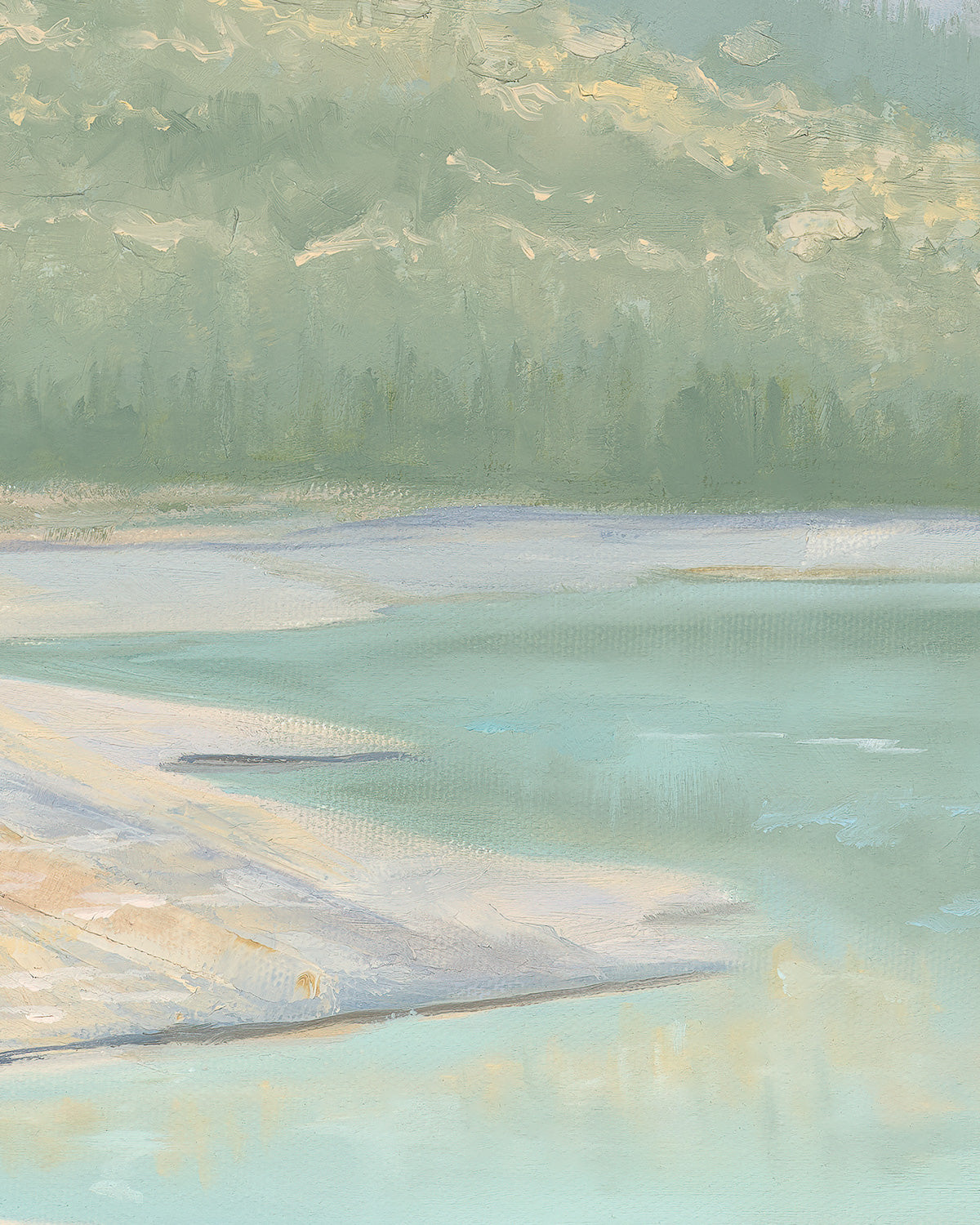 "Where Water Rests" Print (Barrier Lake)