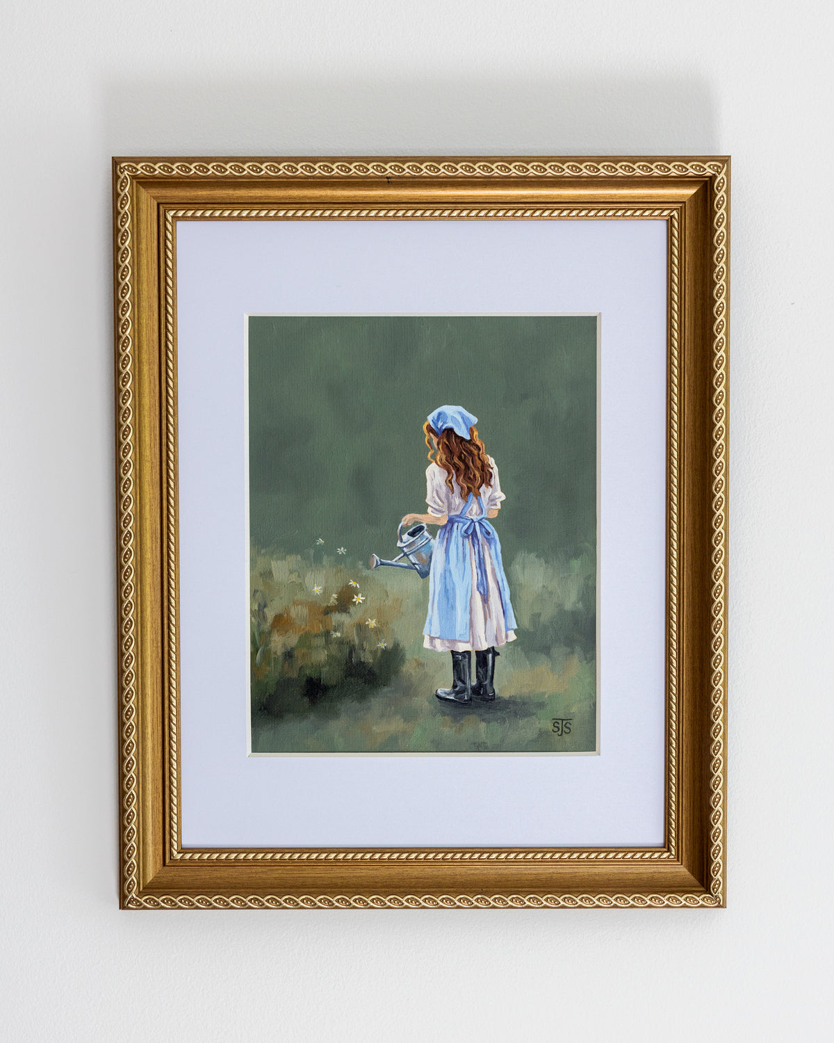 "Garden Girl" Original Oil Painting - 8x10"