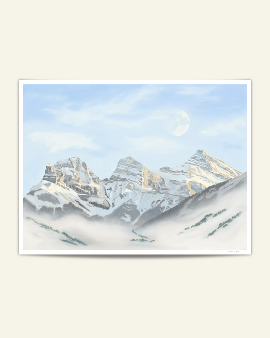 "Where We Meet the Moon" Print (Three Sisters, AB)